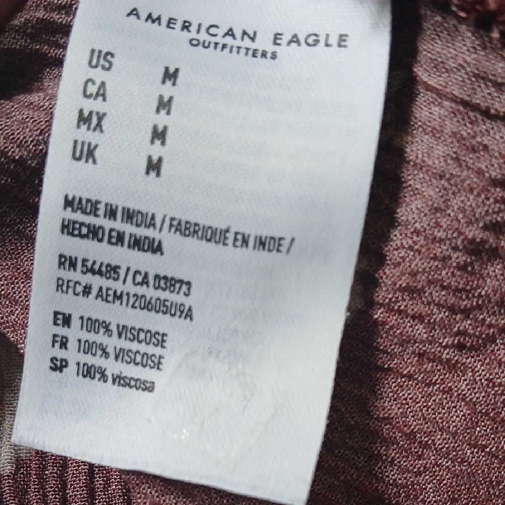 American Eagle Outfitters Flutter Sleeve Blouse - Picture 8 of 9